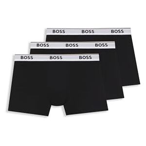 Boss Mens BoxerBr 3P Power Three-Pack of Stretch-Cotton Boxer Briefs with Logos Black Boss Mens BoxerBr 3P Power Three-Pack of Stretch-Cotton Boxer Briefs with Logos Black