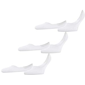 FALKE Men's Invisible Step Medium Cut Multipack M In Cotton No-Show Plain 3 Pairs Liner Socks, White 2000, 7-8 FALKE Men's Invisible Step Medium Cut Multipack M In Cotton No-Show Plain 3 Pairs Liner Socks, White 2000, 7-8