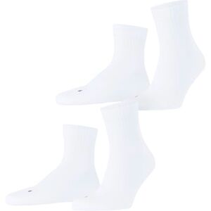 FALKE Unisex Run Multipack U Sso Cotton Plain 2 Pairs Socks, White 2000, 9.5-10.5 FALKE Unisex Run Multipack U Sso Cotton Plain 2 Pairs Socks, White 2000, 9.5-10.5