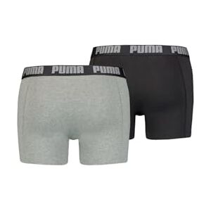 Puma Men's Boxer, Dark Grey Melange/Black, S (Pack of 2) Puma Men's Boxer, Dark Grey Melange/Black, S (Pack of 2)