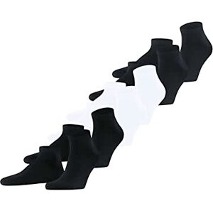 FALKE Men's Happy Multipack M Sn Cotton Low-Cut Plain 6 Pairs Trainer Socks, Multicolor Black White 0030, 11.5-14 FALKE Men's Happy Multipack M Sn Cotton Low-Cut Plain 6 Pairs Trainer Socks, Multicolor Black White 0030, 11.5-14