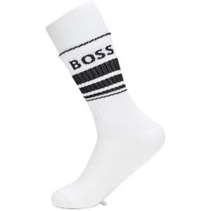 Boss Men's 3P QS Rib Stripe CC Short_Socks, Natural102, 39-42 Boss Men's 3P QS Rib Stripe CC Short_Socks, Natural102, 39-42