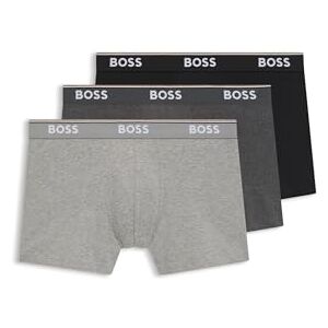 Boss Mens BoxerBr 3P Power Three-Pack of Stretch-Cotton Boxer Briefs with Logos Boss Mens BoxerBr 3P Power Three-Pack of Stretch-Cotton Boxer Briefs with Logos