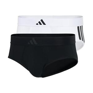 adidas Herren Unterwäsche Briefs 2er Pack – Low Rise Brief (2pk) – Active Flex Cotton 3 Stripes Men's Underwear, Black/White 4am007, M adidas Herren Unterwäsche Briefs 2er Pack – Low Rise Brief (2pk) – Active Flex Cotton 3 Stripes Men's Underwear, Black/White 4am007, M