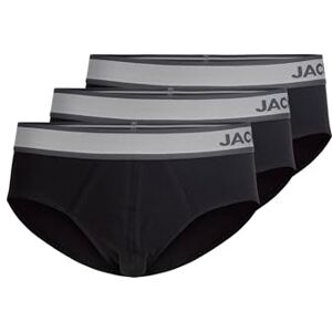 JACK & JONES Men's Jaceaston Solid Briefs 3-Pack, Black, L (Pack of 3) JACK & JONES Men's Jaceaston Solid Briefs 3-Pack, Black, L (Pack of 3)