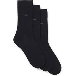 Boss Mens 3P RS Uni CC Three-pack of cotton-blend socks in a regular length Boss Mens 3P RS Uni CC Three-pack of cotton-blend socks in a regular length