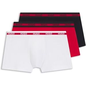 Hugo Boss Mens Trunk Triplet Planet Three-Pack of Logo-Waistband Trunks in Stretch Cotton Hugo Boss Mens Trunk Triplet Planet Three-Pack of Logo-Waistband Trunks in Stretch Cotton