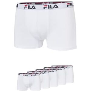 FILA FU5016/5 Men Boxers, M, White, 5 pieces FILA FU5016/5 Men Boxers, M, White, 5 pieces