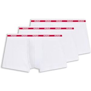 Hugo Boss Mens Trunk Triplet Planet Three-Pack of Logo-Waistband Trunks in Stretch Cotton Hugo Boss Mens Trunk Triplet Planet Three-Pack of Logo-Waistband Trunks in Stretch Cotton