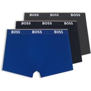 Boss Mens BoxerBr 3P Power Three-Pack of Stretch-Cotton Boxer Briefs with Logos Boss Mens BoxerBr 3P Power Three-Pack of Stretch-Cotton Boxer Briefs with Logos