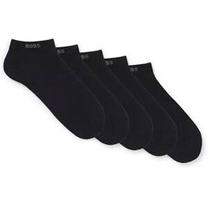 Boss Mens 5P AS Uni CC Five-pack of cotton-blend ankle-length socks with branding Boss Mens 5P AS Uni CC Five-pack of cotton-blend ankle-length socks with branding