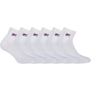 FILA Men's FI/AM/LOWX6 Sport Socks, White, 43/46 (Pack of 6) FILA Men's FI/AM/LOWX6 Sport Socks, White, 43/46 (Pack of 6)