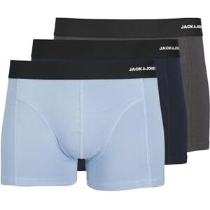 JACK & JONES JACK&JONES Men's JACPHILIP BAMBOO TRUNKS 3 PACK Boxer Shorts, Asphalt/Pack:Glacier lake Navy blazer, JACK & JONES JACK&JONES Men's JACPHILIP BAMBOO TRUNKS 3 PACK Boxer Shorts, Asphalt/Pack:Glacier lake Navy blazer,