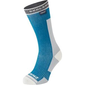SEALSKINZ Holverstone Waterproof Mid Length Lightweight Running Sock, Blue, S SEALSKINZ Holverstone Waterproof Mid Length Lightweight Running Sock, Blue, S