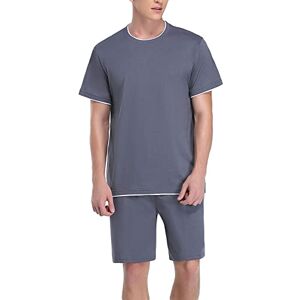 Doaraha Men's Cotton Pajamas Set, B Gris, S Doaraha Men's Cotton Pajamas Set, B Gris, S