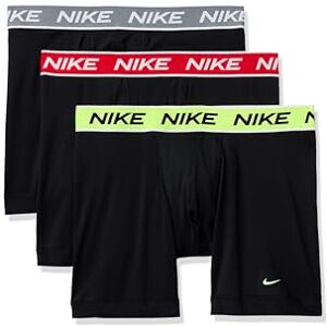 Nike Men's All Day Micro Stretch Boxer Brief Underwear (3-Pack), Black W/Volt/Cool Grey/University Red, L (Pack of 3) Nike Men's All Day Micro Stretch Boxer Brief Underwear (3-Pack), Black W/Volt/Cool Grey/University Red, L (Pack of 3)
