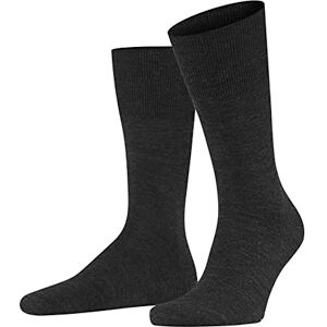 FALKE Men's Airport M So Wool Cotton Plain 1 Pair Socks, Grey Anthracite Melange 3080, 5.5-6.5 FALKE Men's Airport M So Wool Cotton Plain 1 Pair Socks, Grey Anthracite Melange 3080, 5.5-6.5