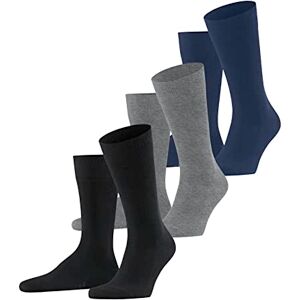 FALKE Mens Family Multipack M Sustainable Cotton Plain Socks, Multicolor Black Grey Blue 0010, 8.5-11 UK FALKE Mens Family Multipack M Sustainable Cotton Plain Socks, Multicolor Black Grey Blue 0010, 8.5-11 UK