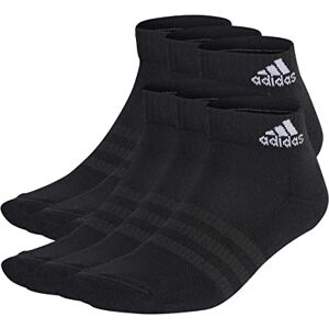 adidas Unisex Cushioned Sportswear Ankle Socks 6 Pairs, Black/White, 4.5-6 adidas Unisex Cushioned Sportswear Ankle Socks 6 Pairs, Black/White, 4.5-6