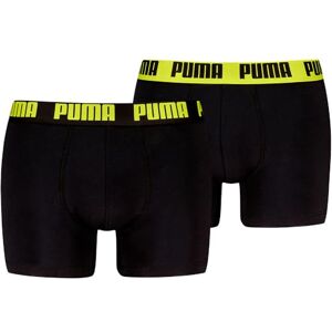 Puma Men's Everyday Boxer, Black/Yellow, XL (Pack of 2) Puma Men's Everyday Boxer, Black/Yellow, XL (Pack of 2)