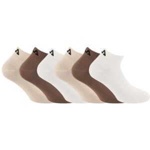 FILA Men's Fi/1/Qtx6/F9300 Socks, F9300 Ecru/Beige/Brown, 43-46 (Pack of 6) FILA Men's Fi/1/Qtx6/F9300 Socks, F9300 Ecru/Beige/Brown, 43-46 (Pack of 6)