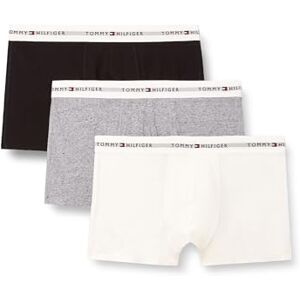 Tommy Hilfiger Men's 3P Trunk UM0UM03889 Trunk, Multi (Grey Heather/Black/White), XS Tommy Hilfiger Men's 3P Trunk UM0UM03889 Trunk, Multi (Grey Heather/Black/White), XS