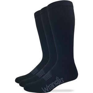 Wrangler Men's Western Boot Socks, Black, Large(Pack of 3) Wrangler Men's Western Boot Socks, Black, Large(Pack of 3)