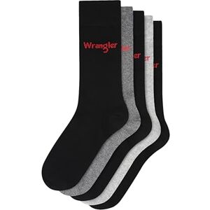 Wrangler Men's Crew Socks 5 Pairs. Mens Socks Multipack, Socks for Men, Breathable Cotton Blend, Pack of 5, Black/Grey Marl/Charcoal, Size 9-12.5 Wrangler Men's Crew Socks 5 Pairs. Mens Socks Multipack, Socks for Men, Breathable Cotton Blend, Pack of 5, Black/Grey Marl/Charcoal, Size 9-12.5
