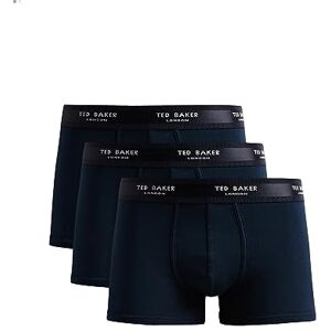 Ted Baker Mens Trunks, Cotton, 3-Pack, (TBB02), Navy, L Ted Baker Mens Trunks, Cotton, 3-Pack, (TBB02), Navy, L