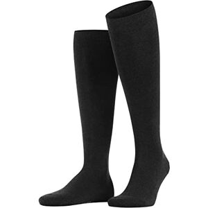 FALKE Men's Family M Kh Sustainable Cotton Long Plain 1 Pair Knee-High Socks, Grey Anthracite Melange 3080, 8.5-11 FALKE Men's Family M Kh Sustainable Cotton Long Plain 1 Pair Knee-High Socks, Grey Anthracite Melange 3080, 8.5-11