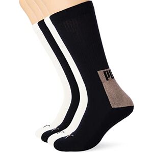 Puma Men's Logo Block Crew Sock 4P, Pine bark Combo, 39/42 Puma Men's Logo Block Crew Sock 4P, Pine bark Combo, 39/42