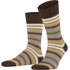 FALKE Men's Tinted Stripe M So Wool Cotton Patterned 1 Pair Socks, Beige Country 4380, 8.5-11 FALKE Men's Tinted Stripe M So Wool Cotton Patterned 1 Pair Socks, Beige Country 4380, 8.5-11