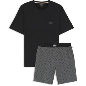Boss Mens Relax Short Set Cotton pyjama set with logo details Boss Mens Relax Short Set Cotton pyjama set with logo details