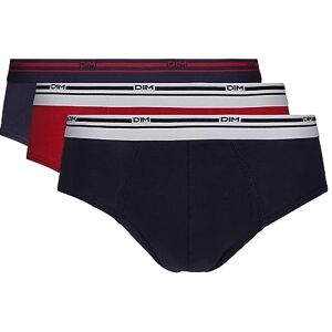 DIM Men's Classic Colours Cotton Stretch Brief x3 Denim Blue/Lava Red/Denim Blue XL DIM Men's Classic Colours Cotton Stretch Brief x3 Denim Blue/Lava Red/Denim Blue XL