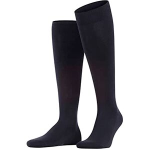 FALKE Men's Family M Kh Sustainable Cotton Long Plain 1 Pair Knee-High Socks, Blue Dark Navy 6375, 8.5-11 FALKE Men's Family M Kh Sustainable Cotton Long Plain 1 Pair Knee-High Socks, Blue Dark Navy 6375, 8.5-11