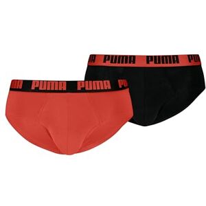 Puma Men's Everyday Brief, mid Grey Melange/Orange, XL (Pack of 2) Puma Men's Everyday Brief, mid Grey Melange/Orange, XL (Pack of 2)