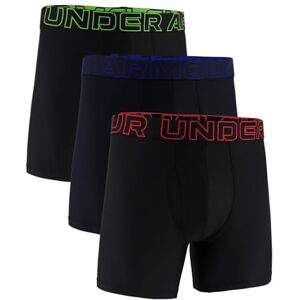 Under Armour Men's 3-Pack Performance Tech Boxer Brief, 6" Inseam – Breathable, Moisture Wicking, Soft Touch, All-Day Comfort Under Armour Men's 3-Pack Performance Tech Boxer Brief, 6" Inseam – Breathable, Moisture Wicking, Soft Touch, All-Day Comfort
