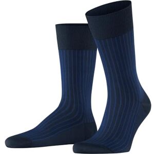 FALKE Men's Oxford Stripe M So Cotton Patterned 1 Pair Socks, Blue Space 6116, 5.5-6.5 FALKE Men's Oxford Stripe M So Cotton Patterned 1 Pair Socks, Blue Space 6116, 5.5-6.5