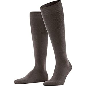 FALKE Men's Airport M Kh Wool Cotton Long Plain 1 Pair Knee-High Socks, Brown Melange 5041, 8.5-9.5 FALKE Men's Airport M Kh Wool Cotton Long Plain 1 Pair Knee-High Socks, Brown Melange 5041, 8.5-9.5