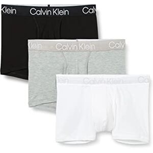 Calvin Klein Men's Trunk 3pk, Multicolour (White/Black/Grey Heather), XL Calvin Klein Men's Trunk 3pk, Multicolour (White/Black/Grey Heather), XL