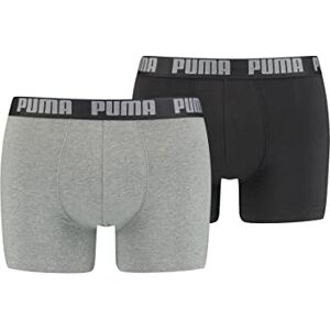 Puma Mens Basic Boxer, Dark Grey Melange/Black, XXL UK Puma Mens Basic Boxer, Dark Grey Melange/Black, XXL UK