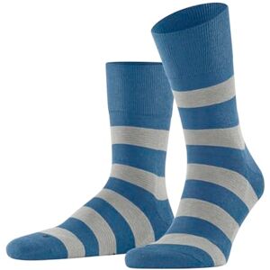 FALKE Unisex Run U SO Cotton Patterned 1 Pair Socks, Blue (Nautical 6531) stripes, 4-5 FALKE Unisex Run U SO Cotton Patterned 1 Pair Socks, Blue (Nautical 6531) stripes, 4-5