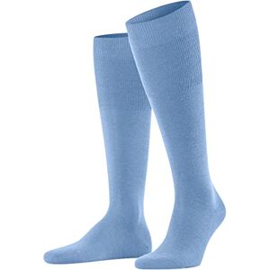 FALKE Men's Airport M Kh Wool Cotton Long Plain 1 Pair Knee-High Socks, Blue Cornflower 6554, 10-11 FALKE Men's Airport M Kh Wool Cotton Long Plain 1 Pair Knee-High Socks, Blue Cornflower 6554, 10-11