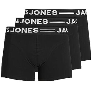JACK & JONES Men's Jacjames Trunks 3 Pack Noos Boxer Shorts, Black, XL UK JACK & JONES Men's Jacjames Trunks 3 Pack Noos Boxer Shorts, Black, XL UK