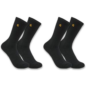 Carhartt Men's Force Midweight Crew Sock 2 Pack Work, Black, Medium Carhartt Men's Force Midweight Crew Sock 2 Pack Work, Black, Medium