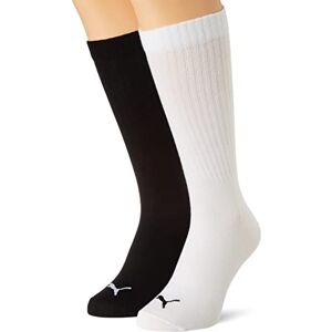 Puma Men's Graphic Logo Crew Sock, Black/White, 39-42 (Pack of 4) Puma Men's Graphic Logo Crew Sock, Black/White, 39-42 (Pack of 4)