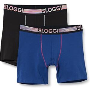 Sloggi Men's GO ABC Natural H Short C2P Briefs, BLUE DARK COMBINATION, M Sloggi Men's GO ABC Natural H Short C2P Briefs, BLUE DARK COMBINATION, M