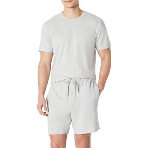 Amazon Essentials Men's Cotton-Modal Pajama Set, Short Sleeve T-Shirt and Shorts, Light Grey Heather, XX-Large Amazon Essentials Men's Cotton-Modal Pajama Set, Short Sleeve T-Shirt and Shorts, Light Grey Heather, XX-Large