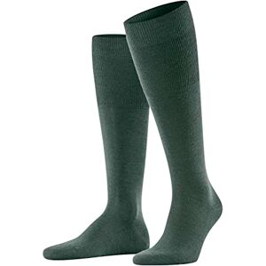 FALKE Men's Airport M Kh Wool Cotton Long Plain 1 Pair Knee-High Socks, Green Hunter 7441, 10-11 FALKE Men's Airport M Kh Wool Cotton Long Plain 1 Pair Knee-High Socks, Green Hunter 7441, 10-11