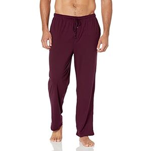 Amazon Essentials Men's Cotton Knit Pyjama Trouser, Burgundy, L Amazon Essentials Men's Cotton Knit Pyjama Trouser, Burgundy, L